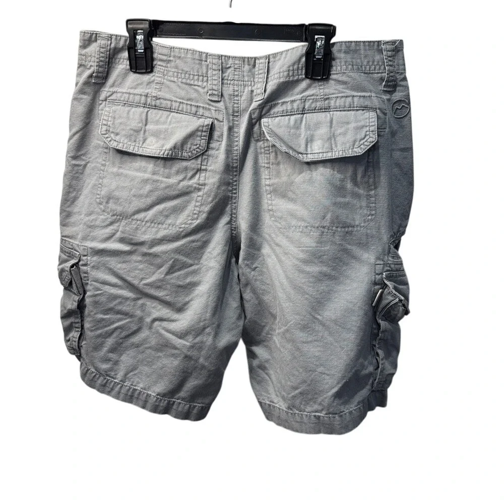 Magellan‎ Outdoors Men Gray Cargo Shorts Size 30W Outdoor Utility Pockets